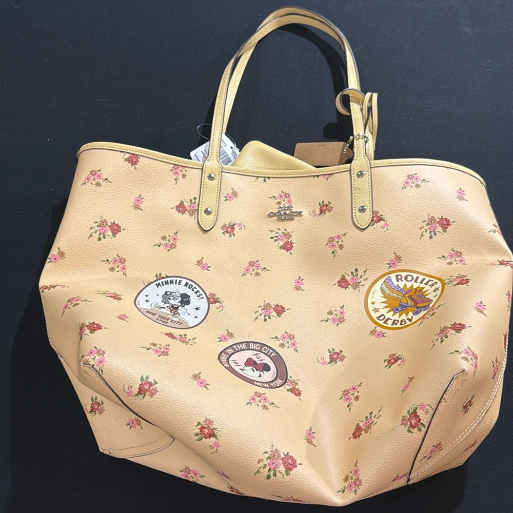 Disney Coach Tote with make up pouch
